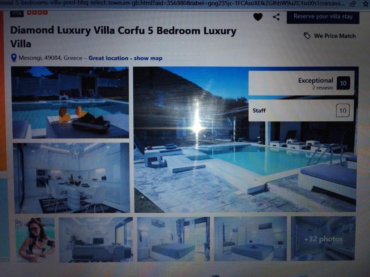 Diamond Luxury Villa Corfu Kato Spilaion Buitenkant foto